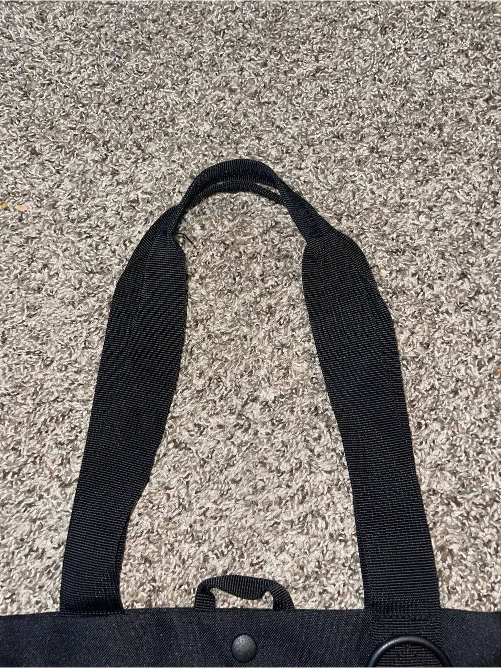 adidas Black Messenger Tote with Front Logo Patch